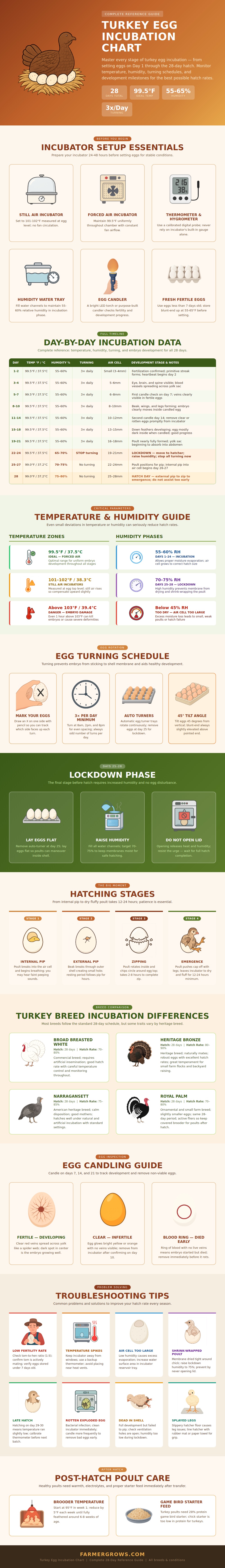 Turkey Egg Incubation Chart