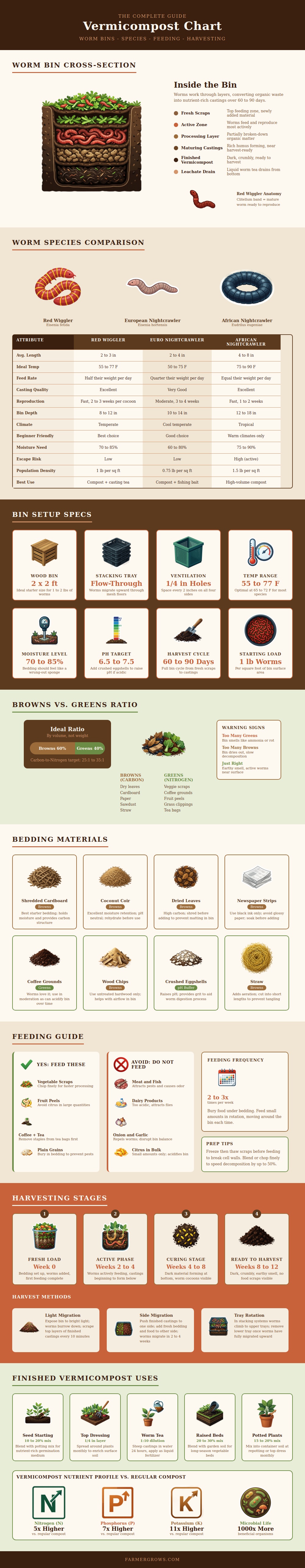 Vermicompost Chart