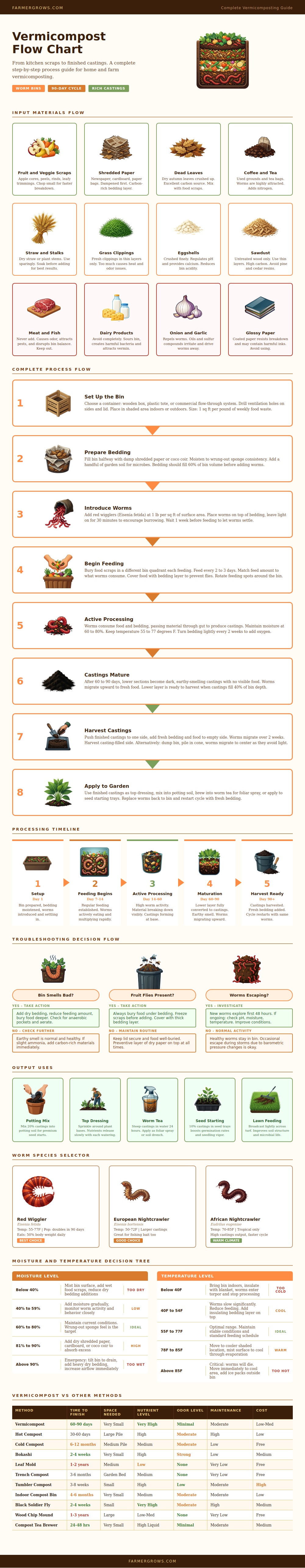 Vermicompost Flow Chart