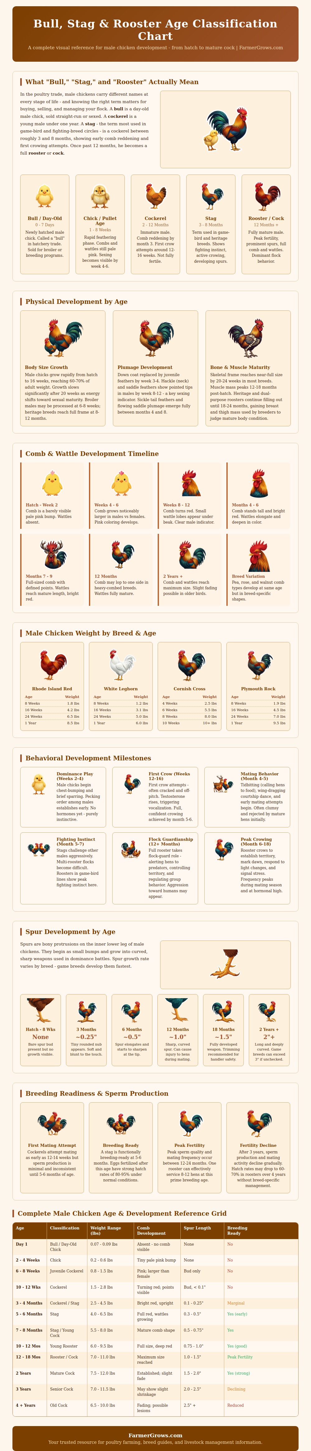 Bull Stag Chicken Age Chart