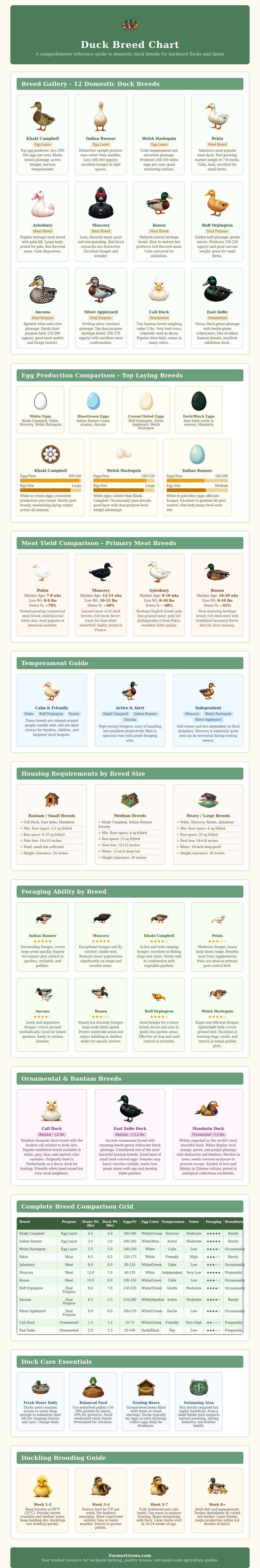 Duck Breed Chart