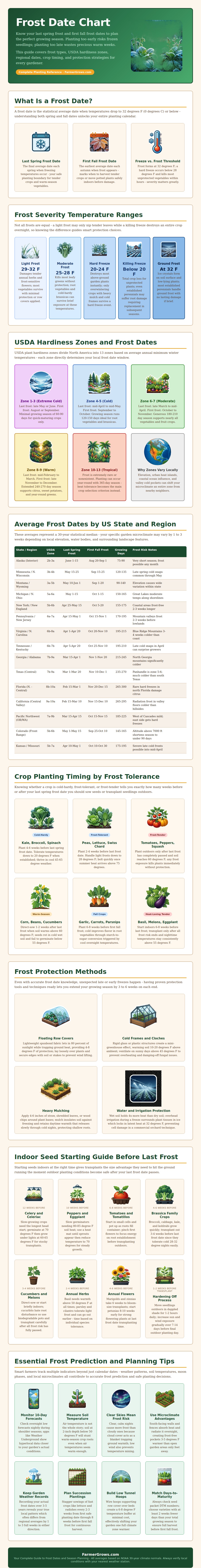 Frost Date Chart