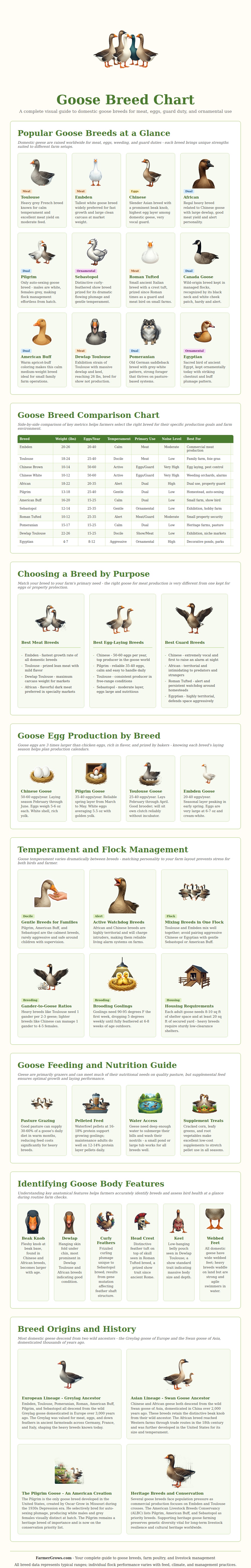 Goose Breed Chart