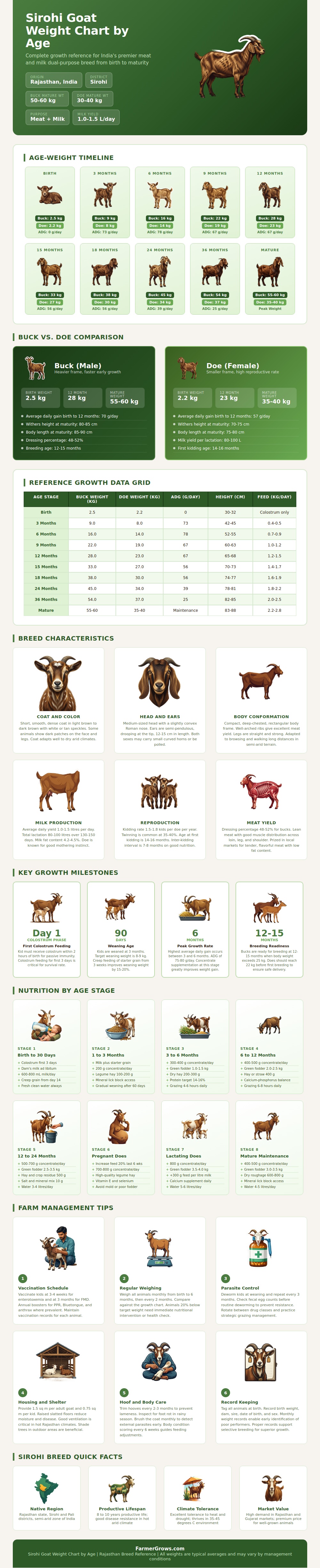 Sirohi Goat Weight Chart By Age