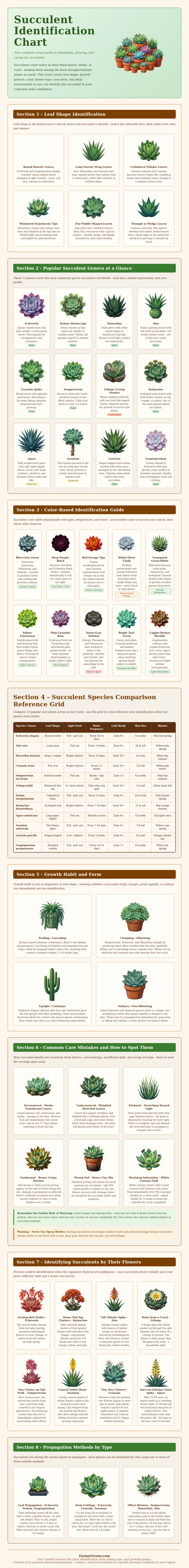 Succulent Identification Chart