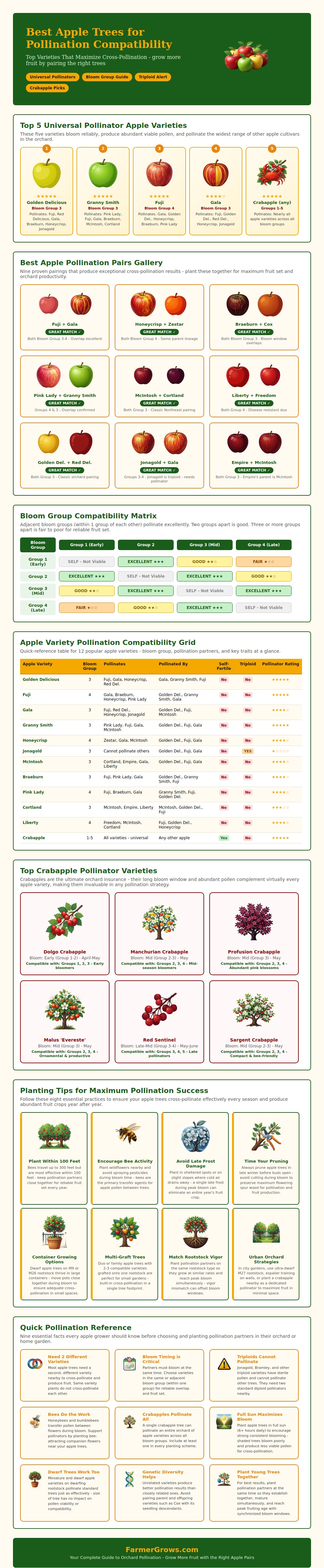 Best Apple Trees For Pollination Compatibility Chart