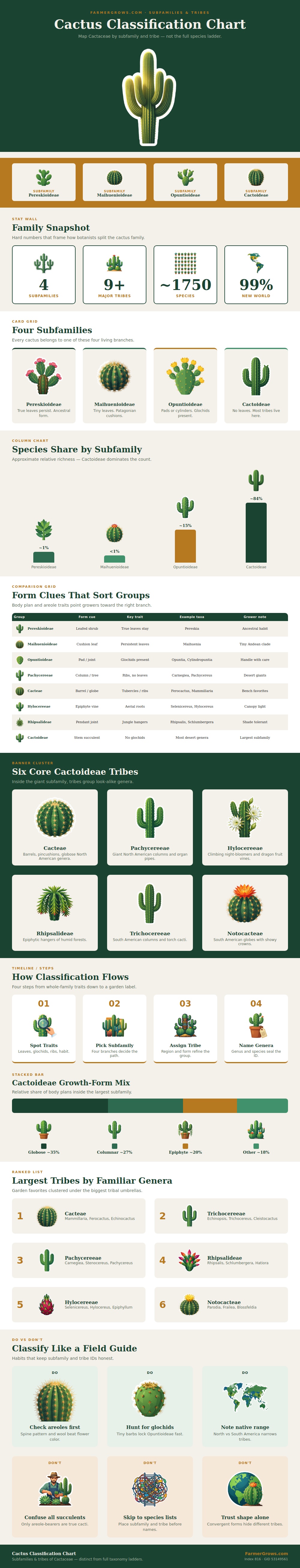 Cactus Classification Chart