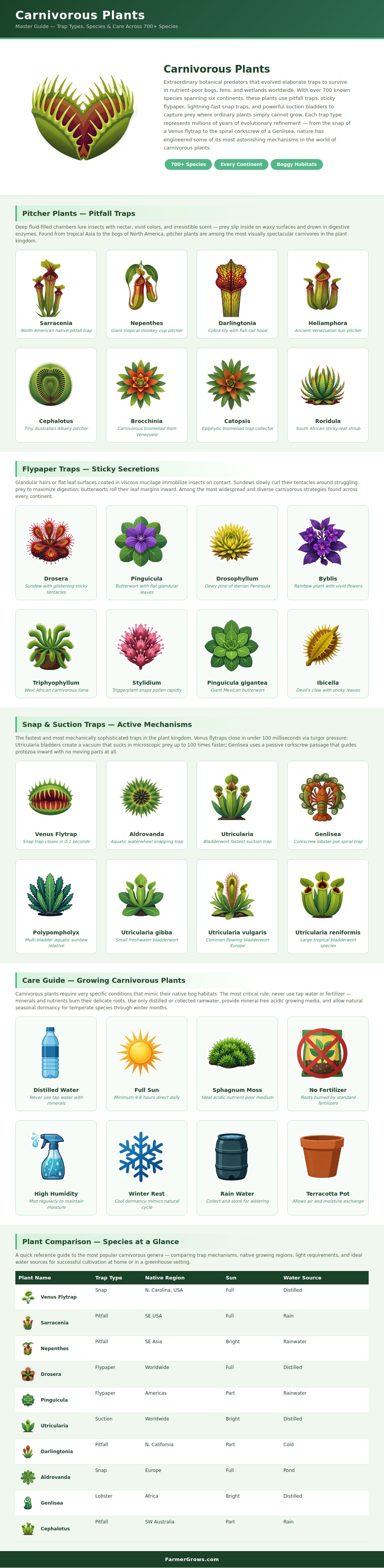 Carnivorous Plant Chart