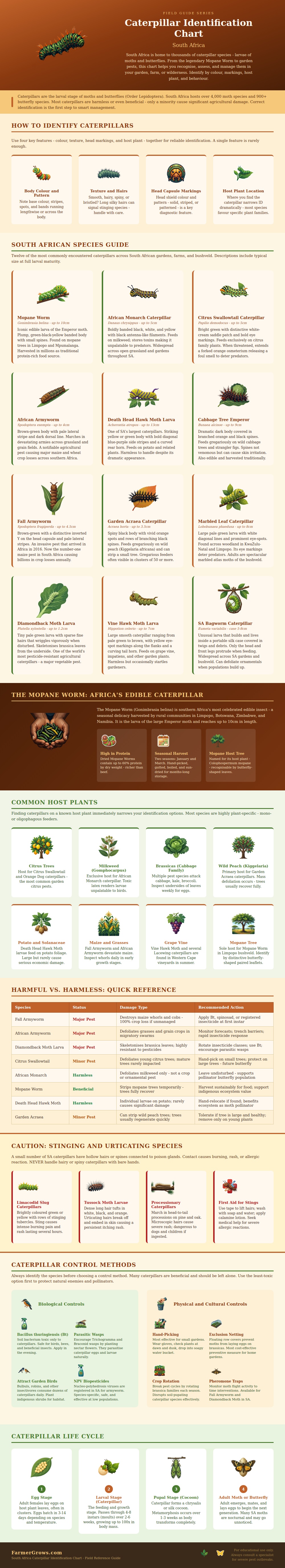 Caterpillar Identification Chart South Africa