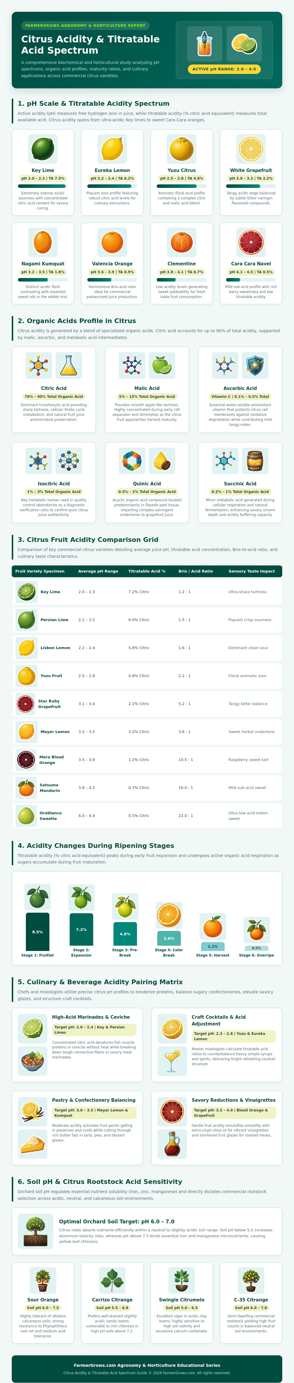Citrus Acidity Chart