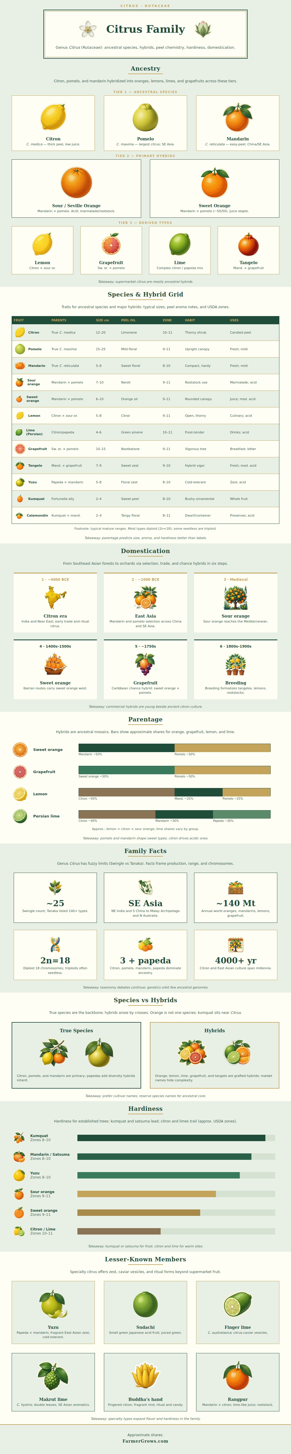 Citrus Family Chart