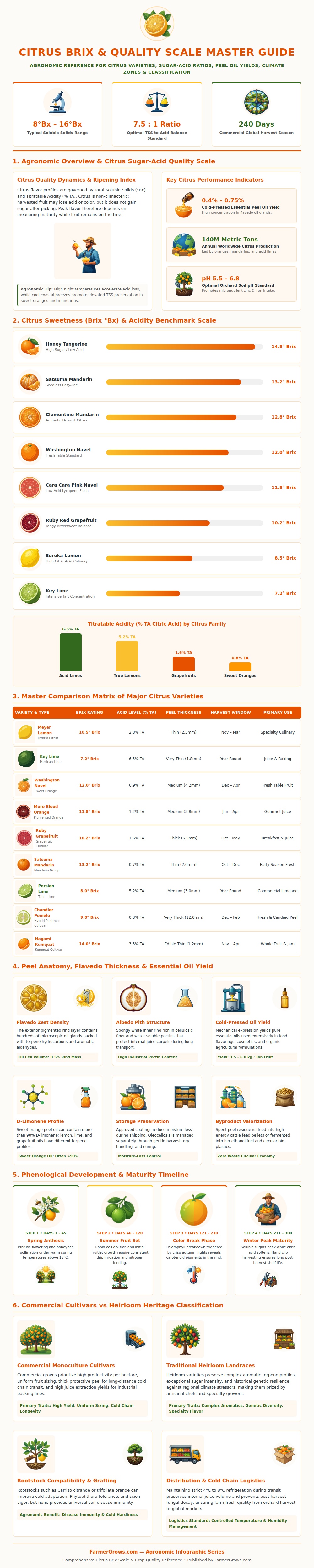 Citrus Scale Chart