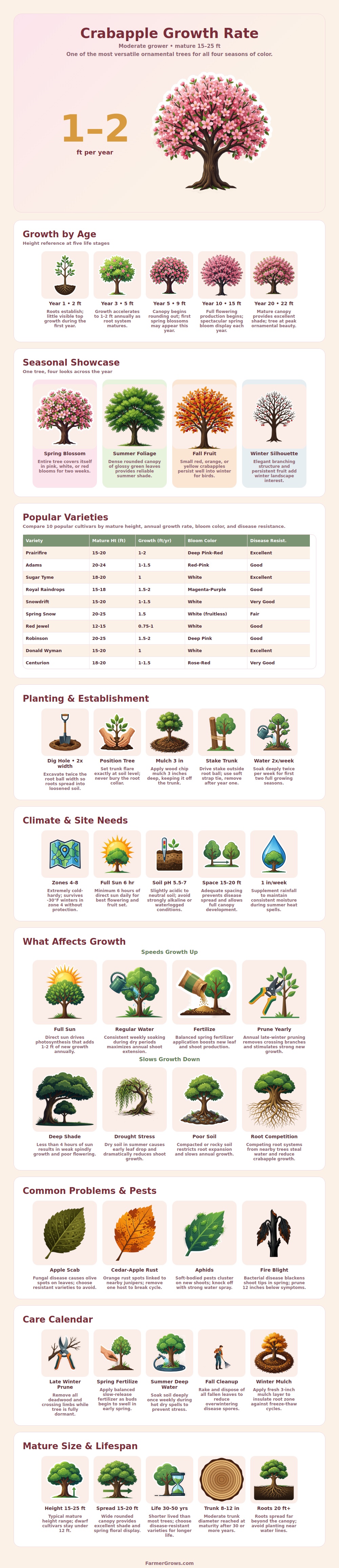 Crabapple Tree Growth Rate Chart