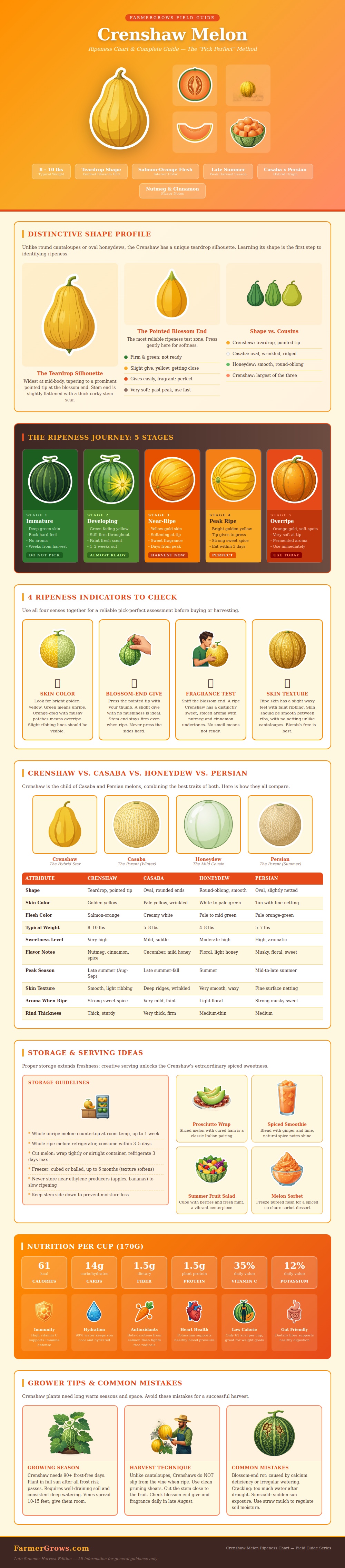 Crenshaw Melon Ripeness Chart