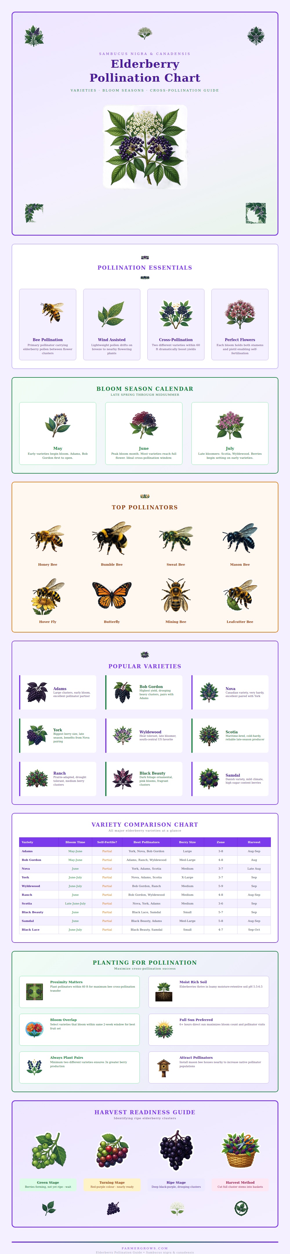 Elderberry Pollination Chart