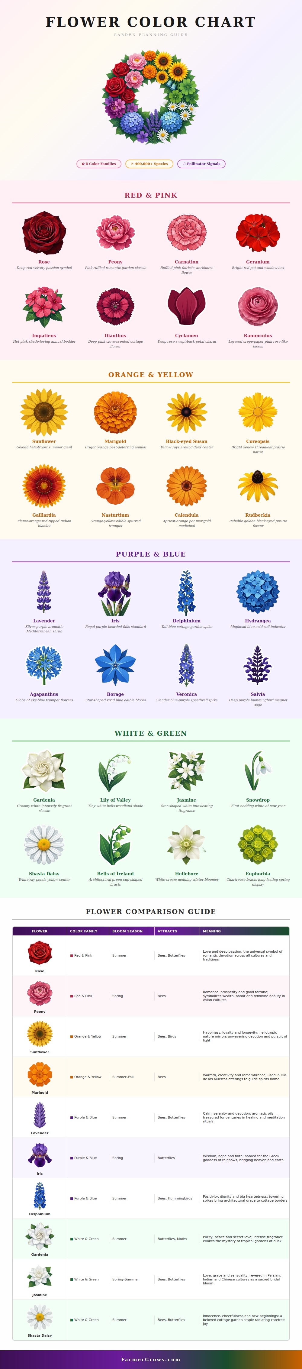 Flower Color Chart