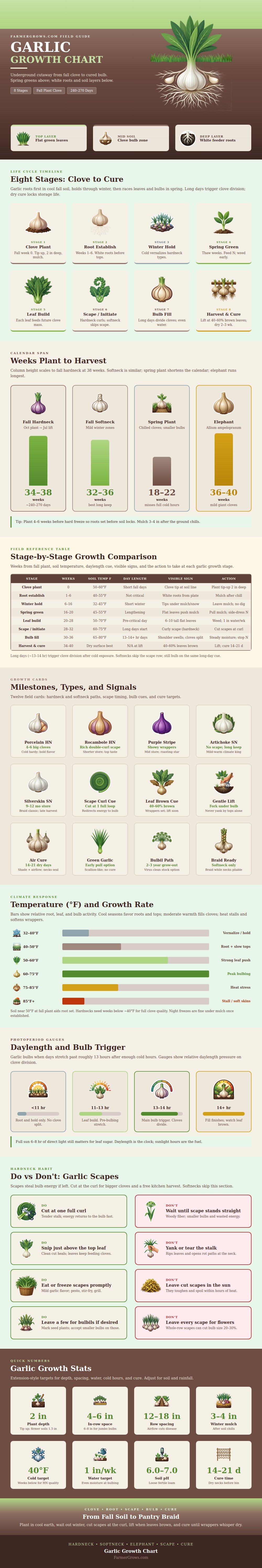 Garlic Growth Chart