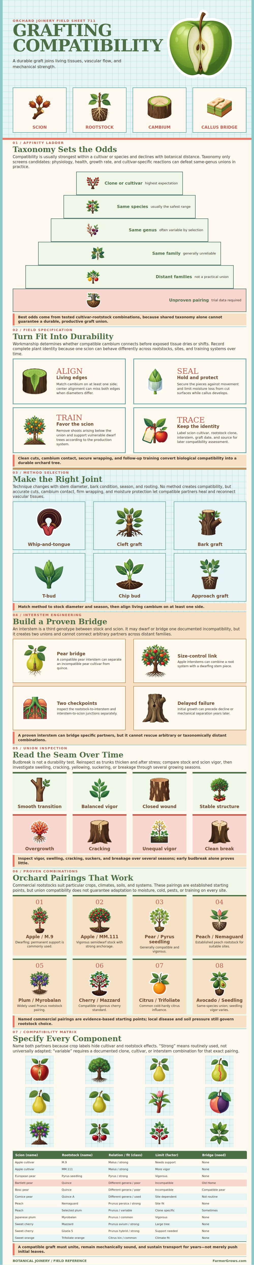 Grafting Compatibility Chart