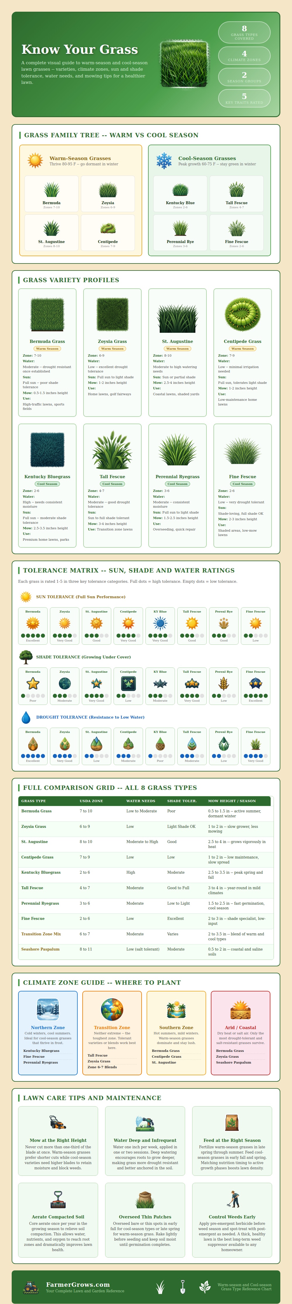 Grass Type Chart