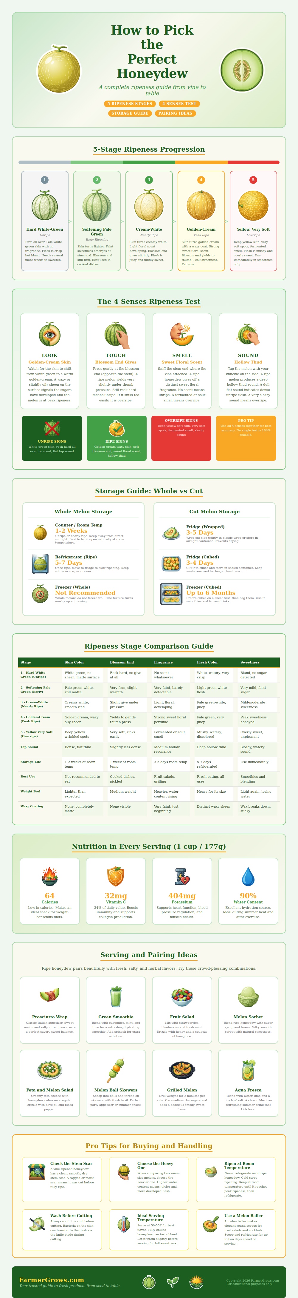 Honeydew Melon Ripeness Chart