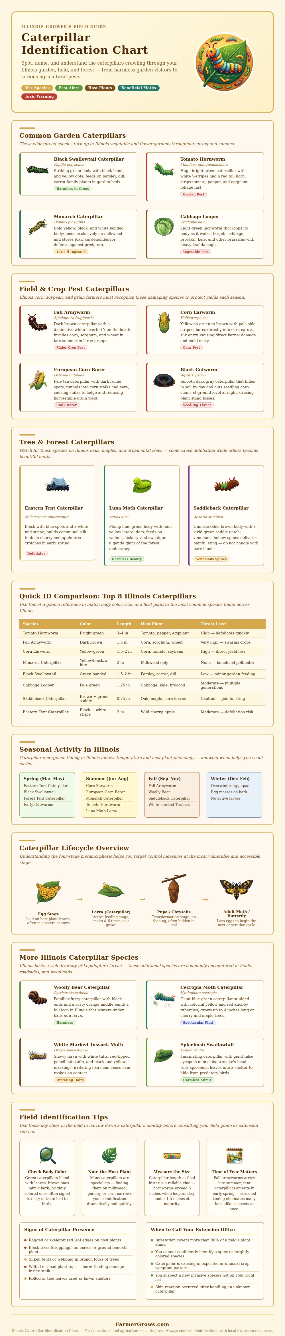 Illinois Caterpillar Identification Chart