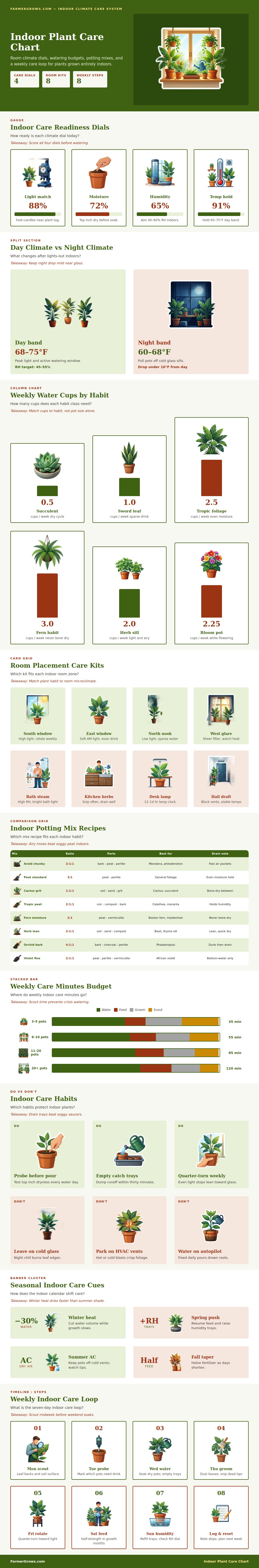 Indoor Plant Care Chart