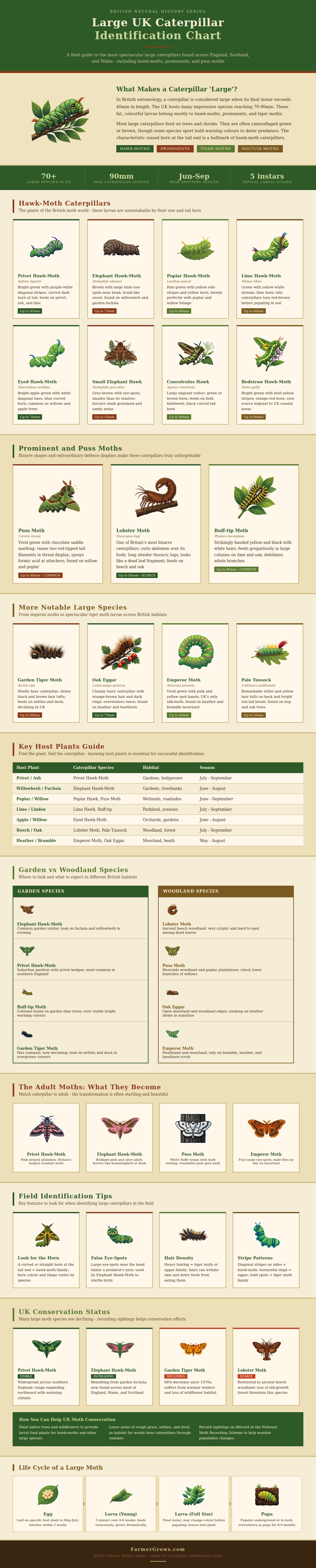Large Uk Caterpillar Identification Chart