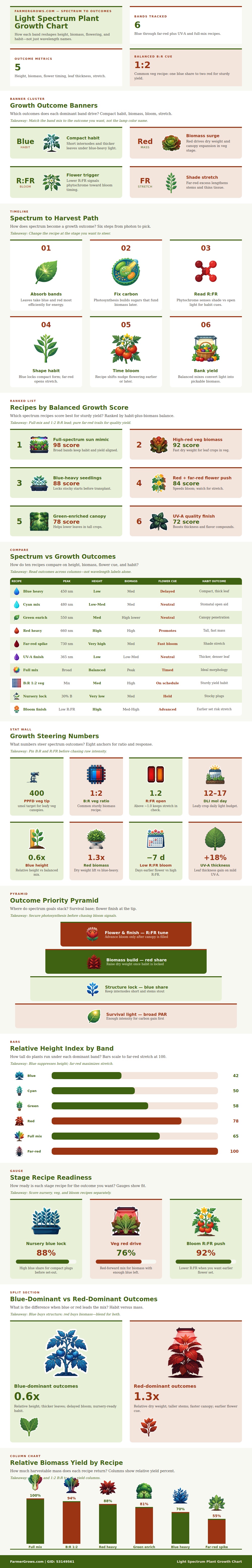 Light Spectrum Plant Growth Chart