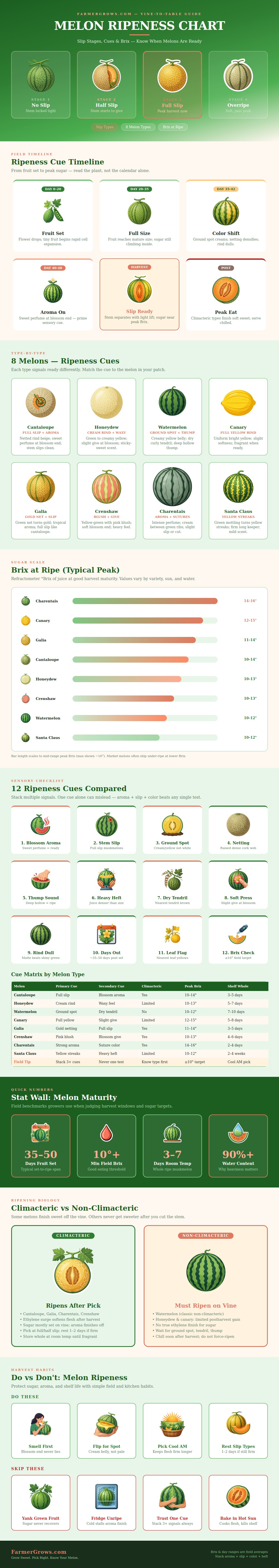 Melon Ripeness Chart