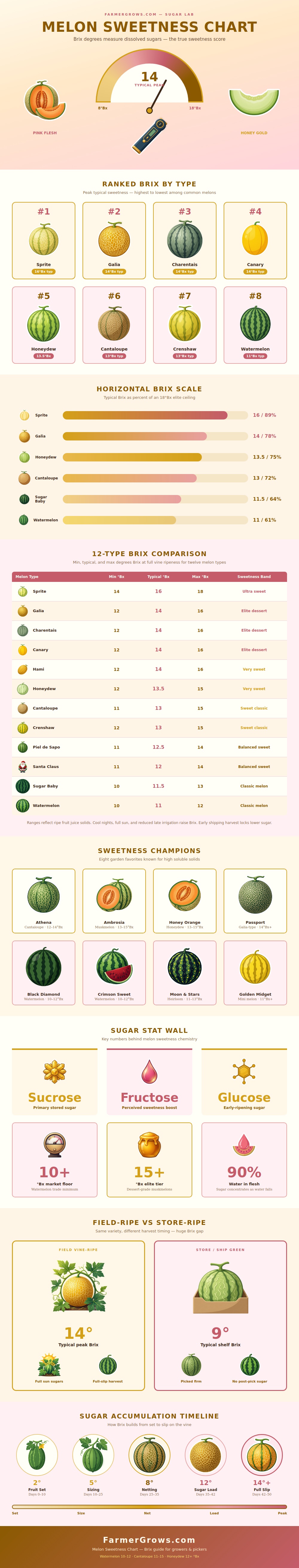 Melon Sweetness Chart