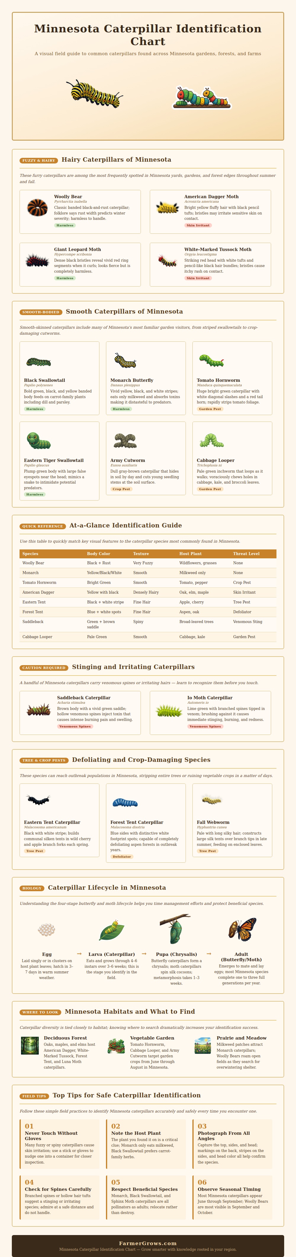Mn Caterpillar Identification Chart