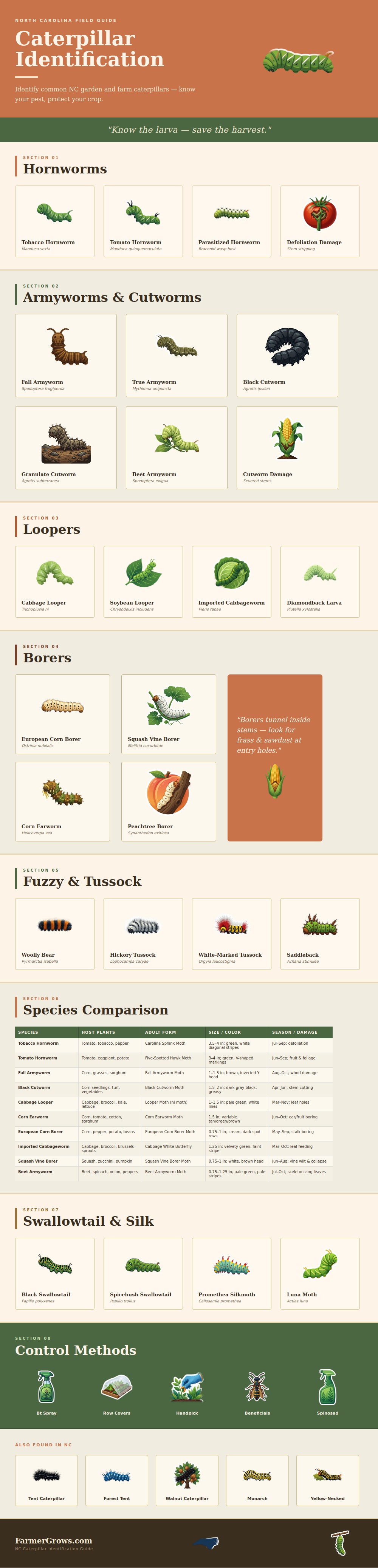 Nc Caterpillar Identification Chart