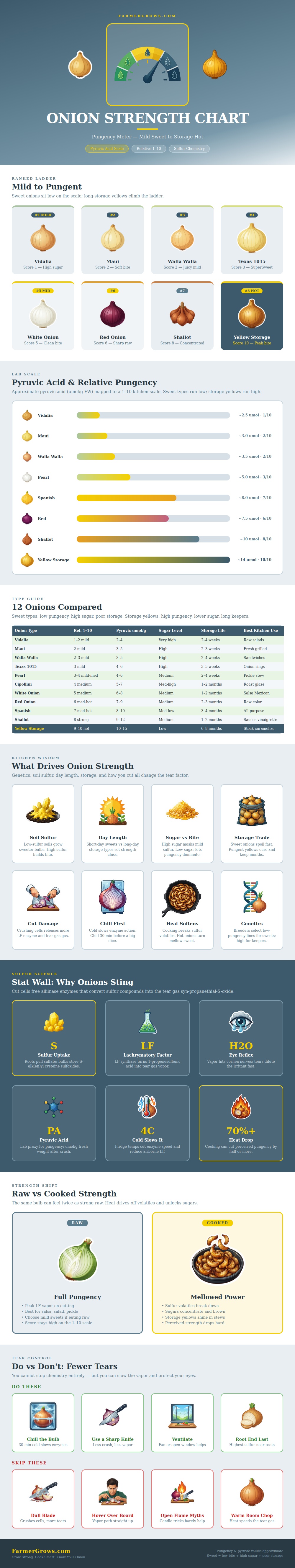 Onion Strength Chart