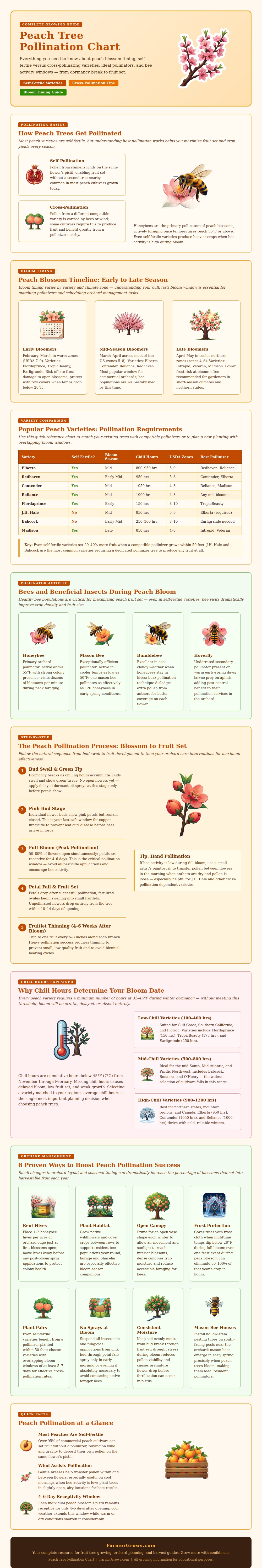 Peach Tree Pollination Chart