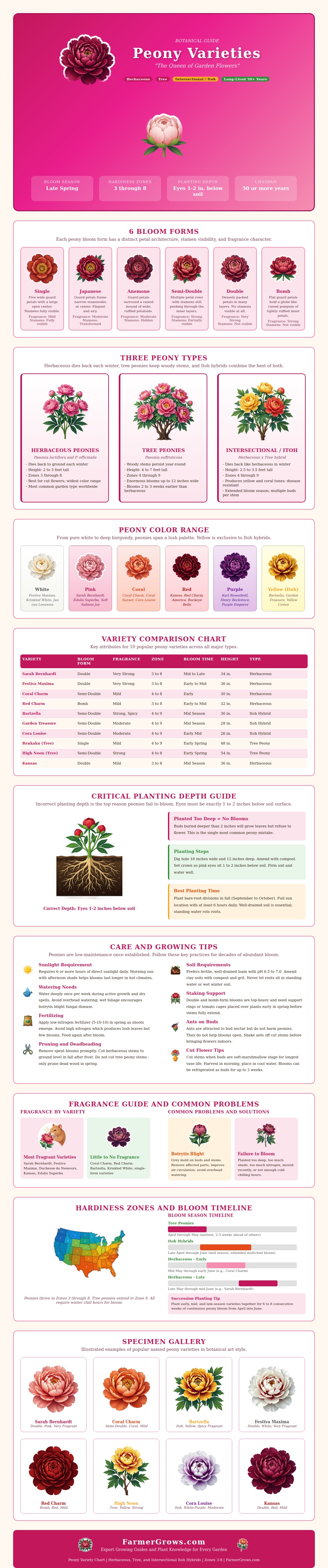Peony Variety Chart
