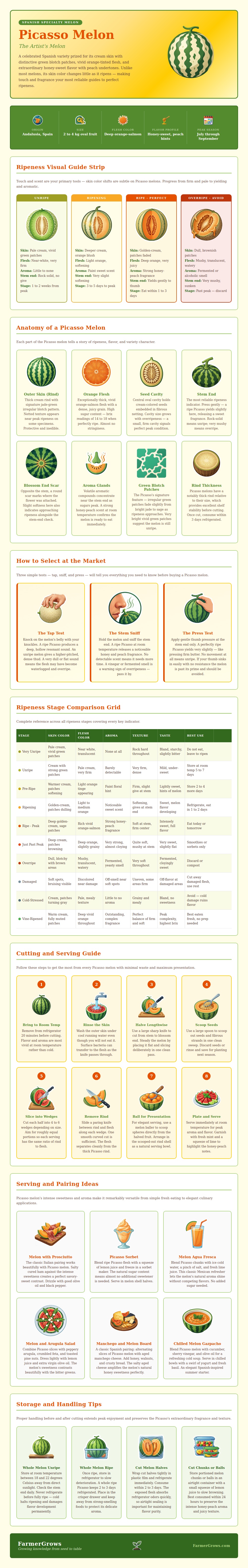 Picasso Melon Ripeness Chart