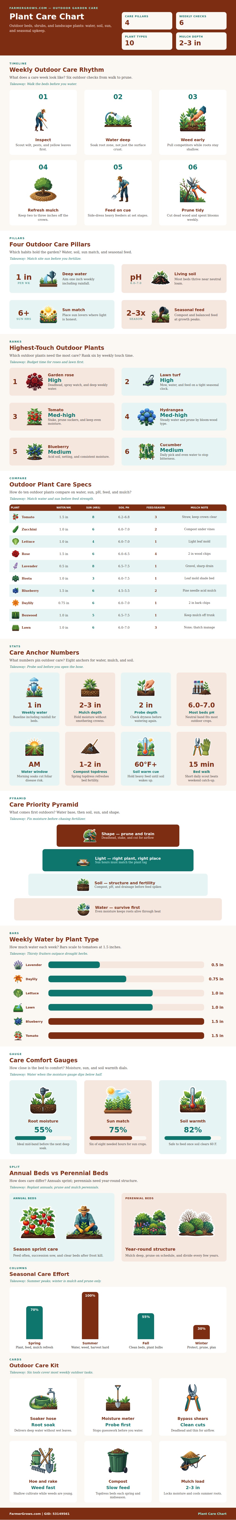 Plant Care Chart