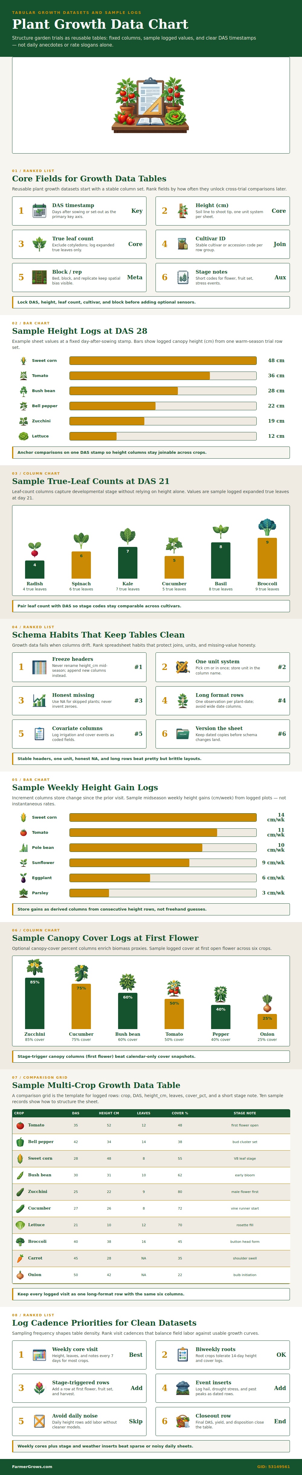 Plant Growth Data Chart