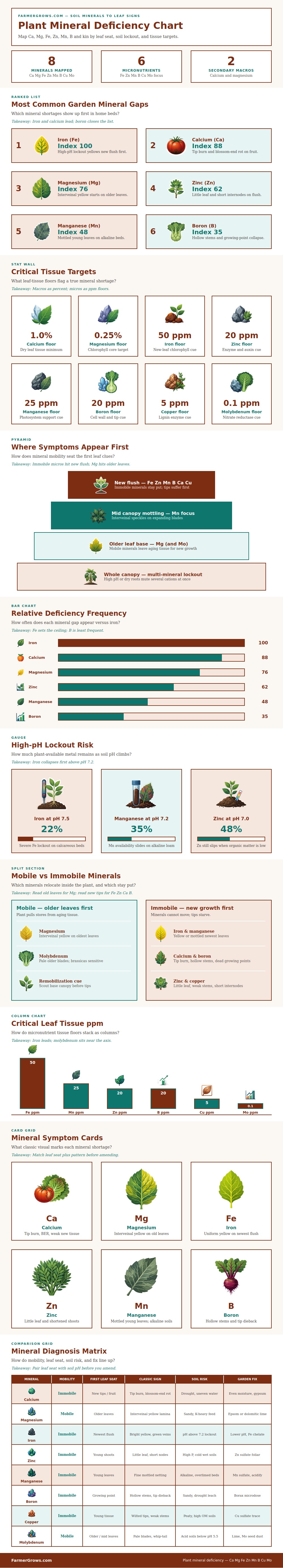 Plant Mineral Deficiency Chart