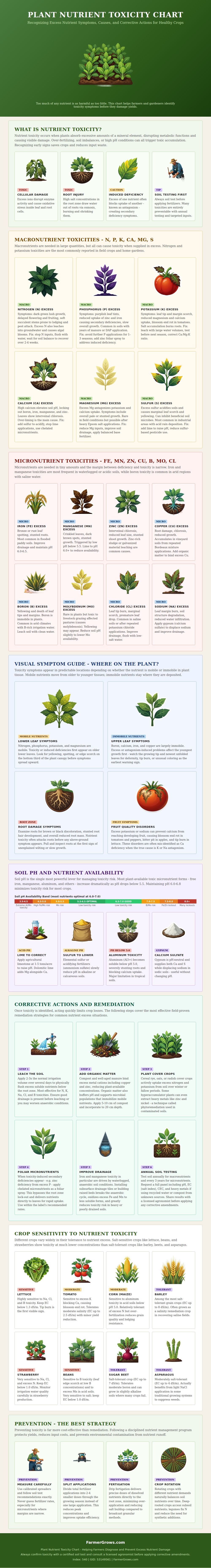 Plant Nutrient Toxicity Chart