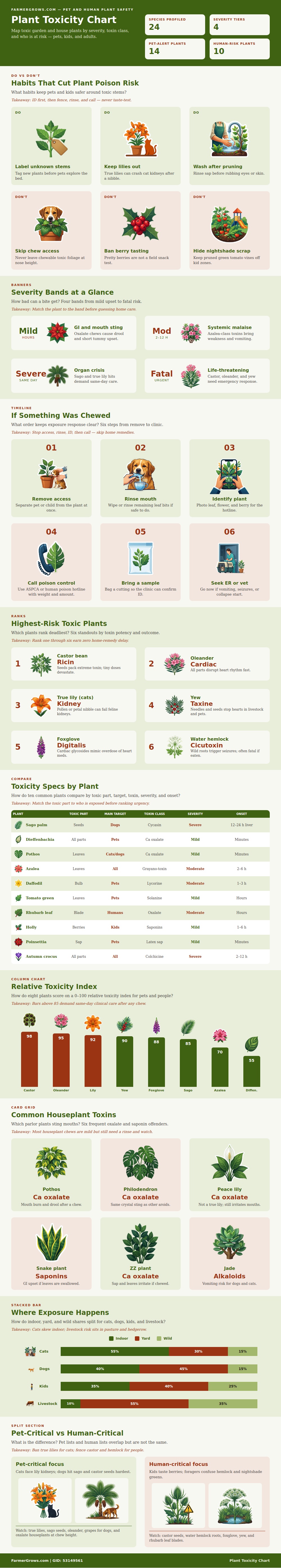 Plant Toxicity Chart