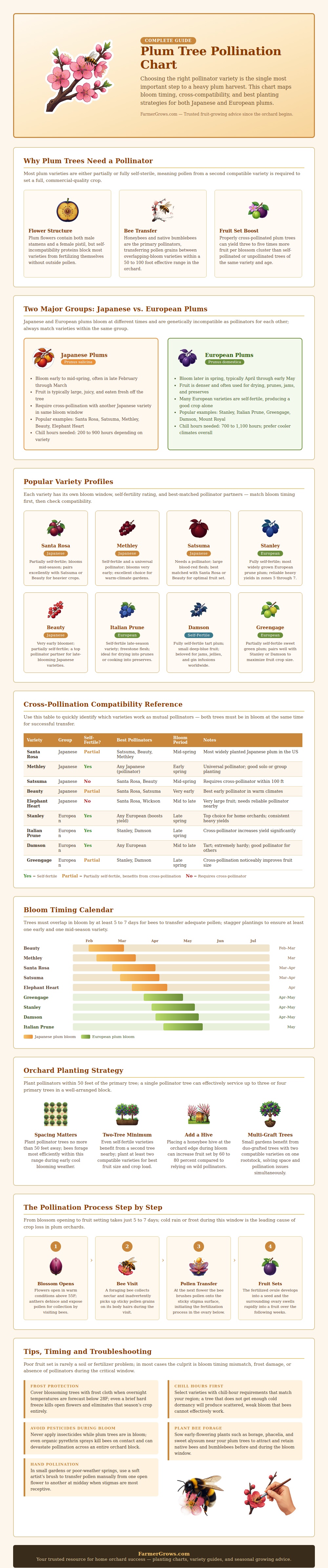 Pollination Chart For Plum Trees