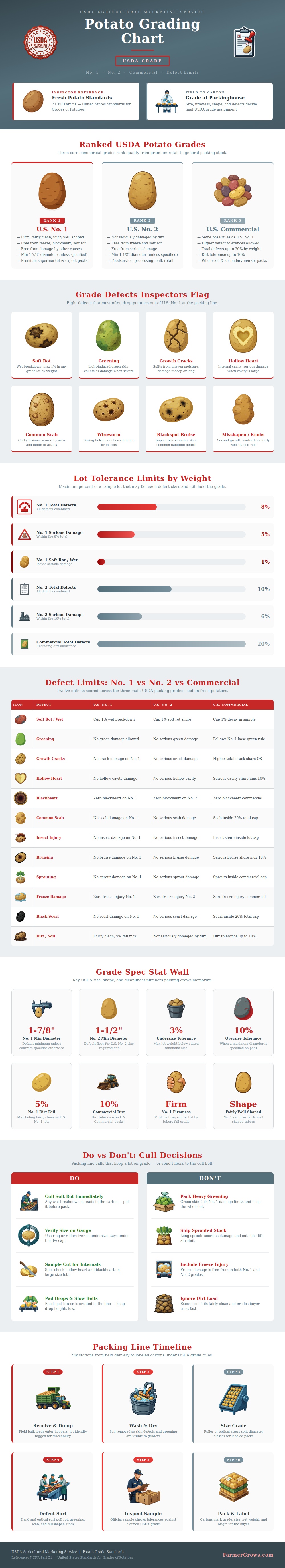 Potato Grading Chart
