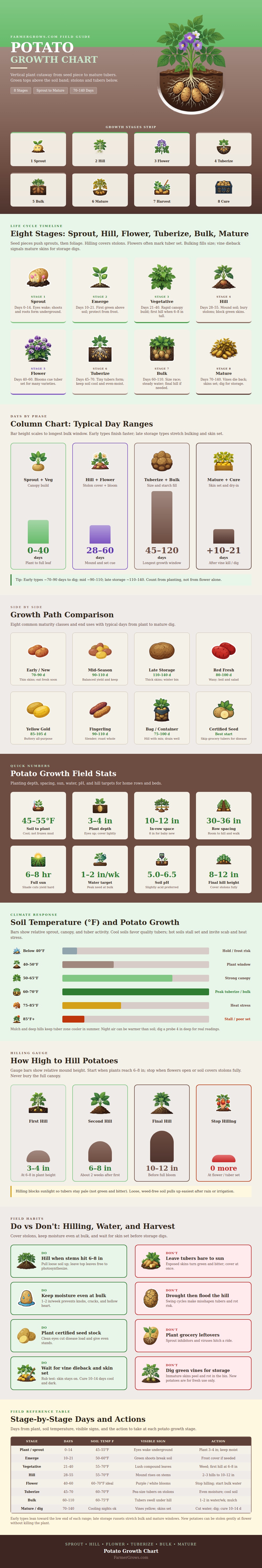Potato Growth Chart