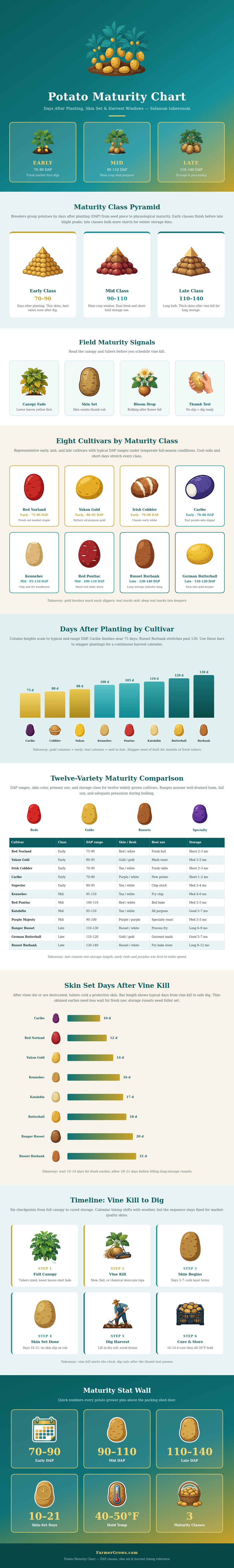 Potato Maturity Chart