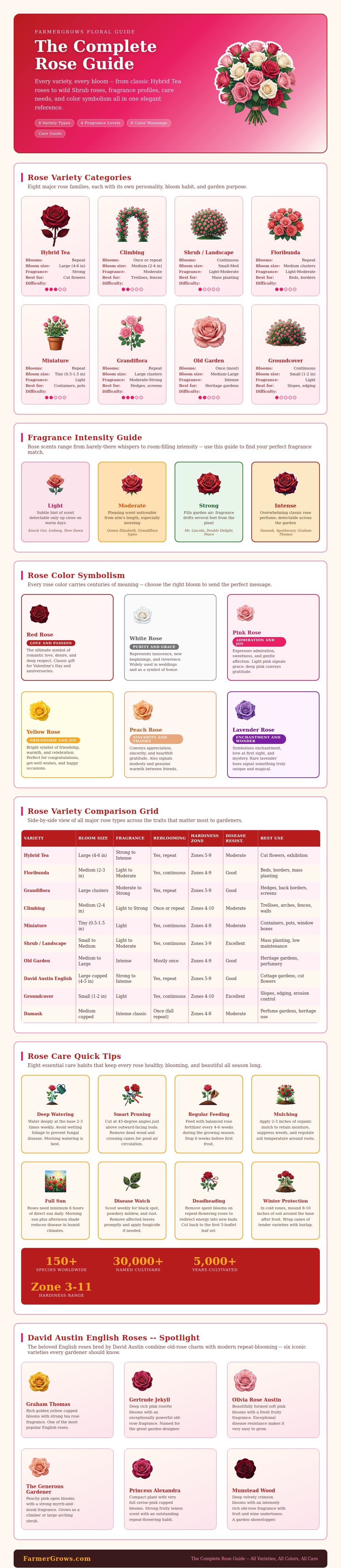 Rose Variety Chart