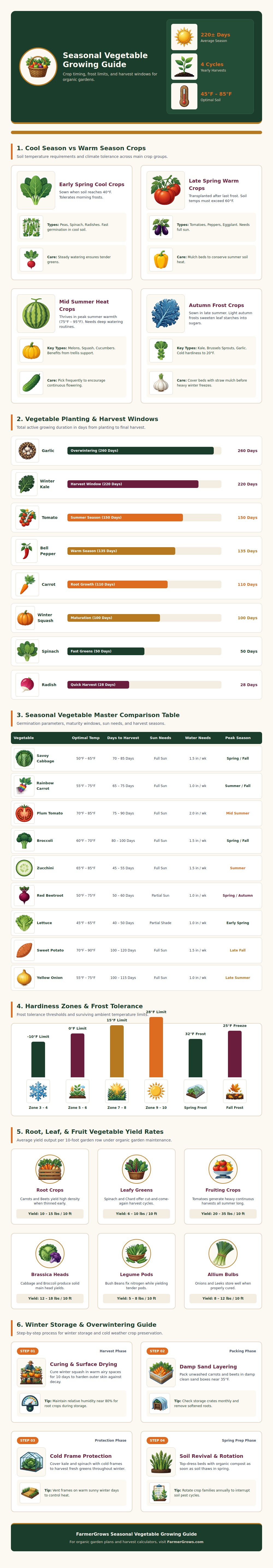 Seasonal Vegetable Chart