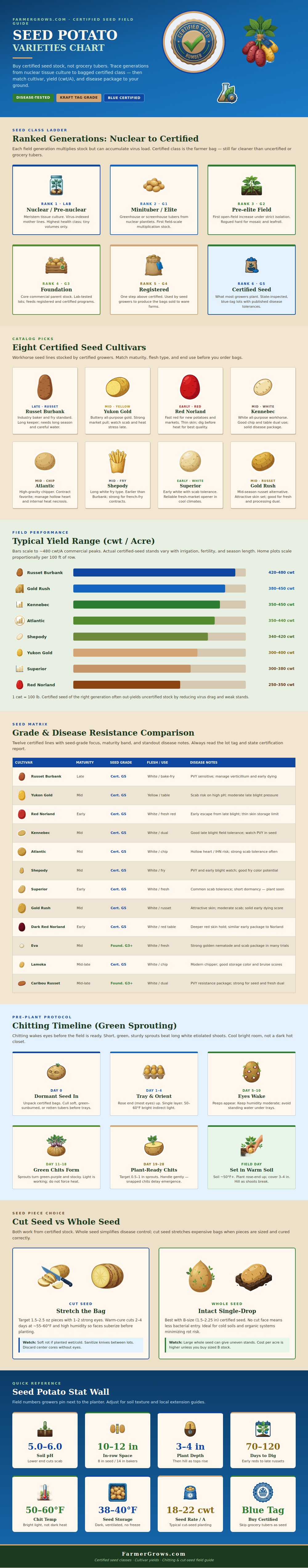 Seed Potato Varieties Chart
