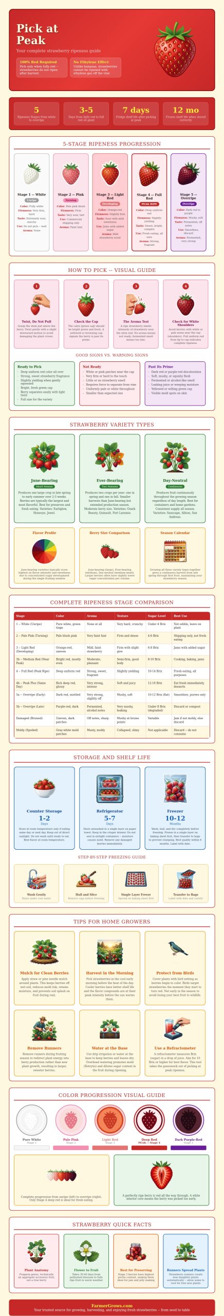 Strawberry Ripeness Guide Strawberry Ripeness Chart - Farmer Grows