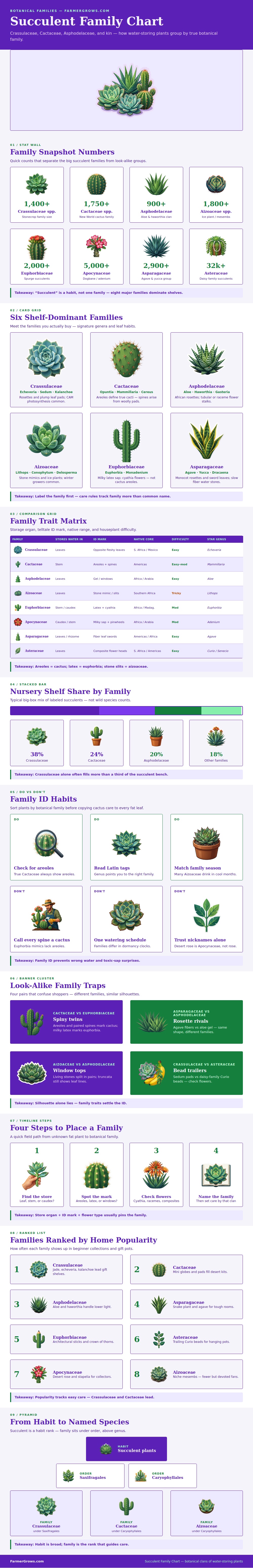Succulent Family Chart